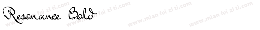 Resonance Bold字体转换